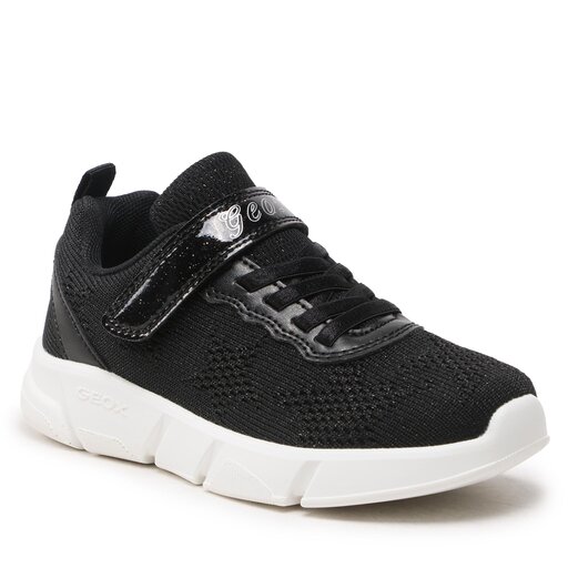 Sneakersy Geox J Aril Girl J25DLD07QBCC9999 S Czarny