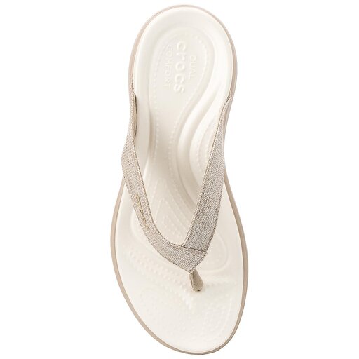 Crocs capri v shimmer flip on sale