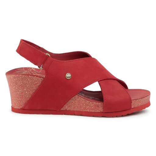 Sandalias Panama Jack Valeska Basic B4 Rojo