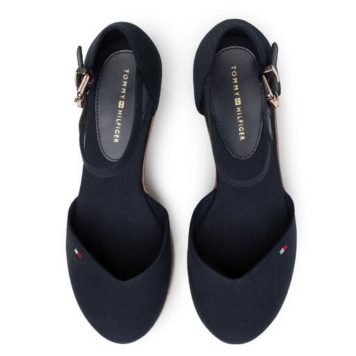 tommy hilfiger basic closed toe mid wedge