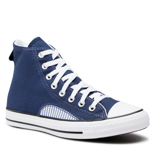 Black and blue converse high tops shop