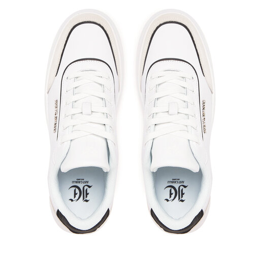 スニーカー JUST CAVALLI Woman Sneakers White 78RA3ST3ZPB00 003 JUST CAVALLI BUTY DAMSKIE FONDO RARI DIS. T02 BIAŁE 78RA3ST2