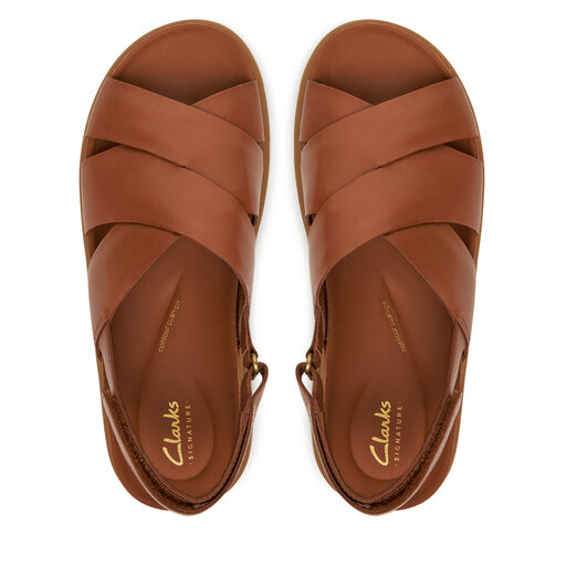 Clarks｜SANDALS (Aristella Sun (26181258)) Womens Aristella Sun Tan Leather Strappy Sandals | Clarks