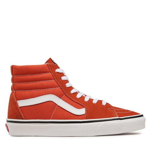 Vans orange on sale high tops