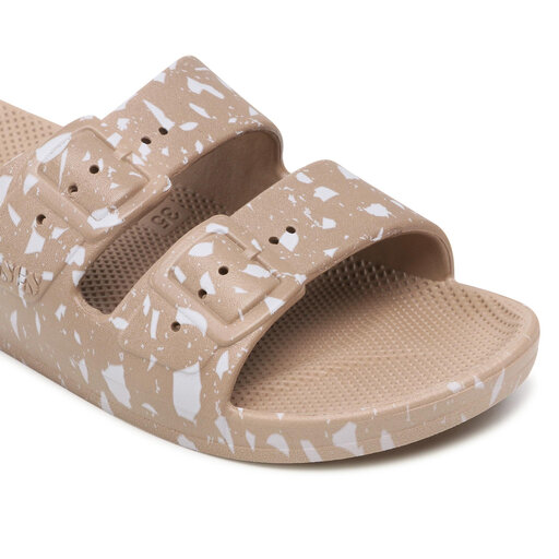 Klapki Freedom Moses White Terazzo Beżowy