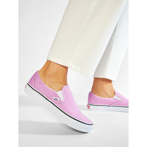 ballerina pink vans slip ons