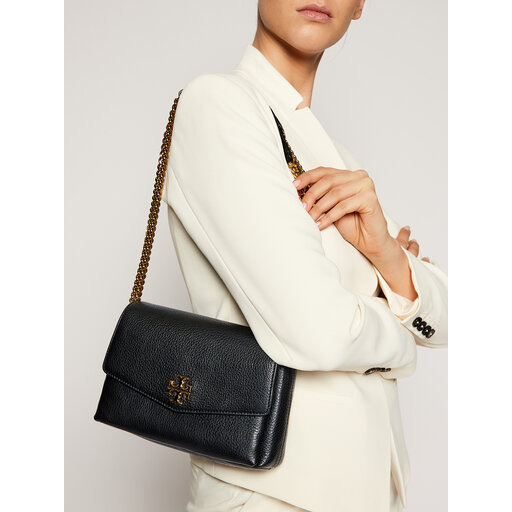 Handtasche Tory Burch Kira Pebbled Small 74643 Schwarz eschuhe