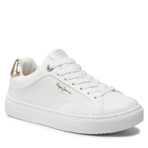 Сникърси Pepe Jeans Adams Croco PLS31308 Бял