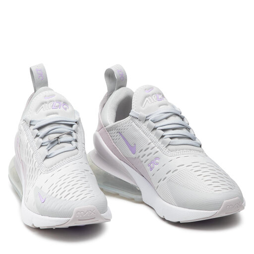 Nike air max 270 flyknit light purple white sales