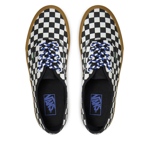 Vans authentic checkerboard gum sole discount