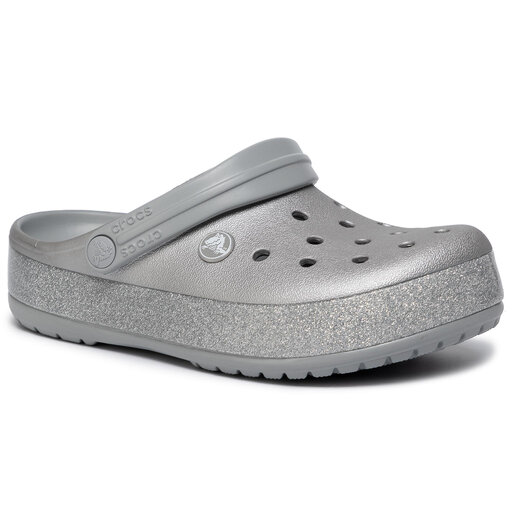 Crocs Crocband Printed Clog 205834 Metallic Silver