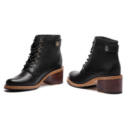 Botki Clarks Clarkdale Tone 261359854 Black Leather eobuwie .pl