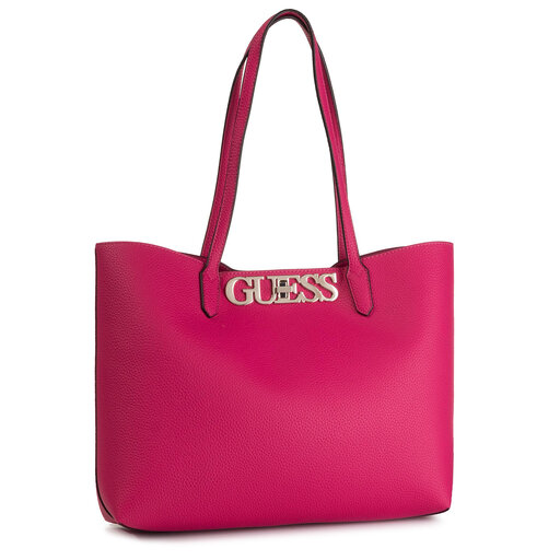 Bolso Guess Shopper Uptown Chic Rosa Para Mujer