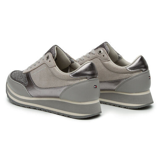 Tommy hilfiger metallic retro runner discount