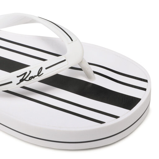 Japonki KARL LAGERFELD KL81018 Biały | eobuwie.com.pl