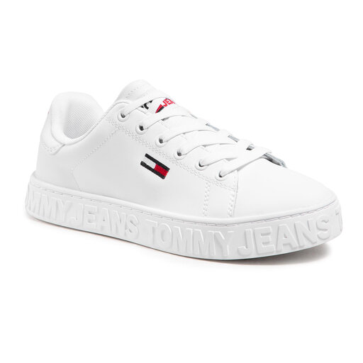 Sneakersy tommy jeans cool tommy jeans sneaker en0en00401 white 100 sale