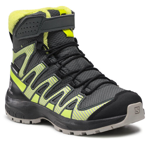 ski boots SALOMON X PRO R80 WIDE, BLACK/yellow, OVERSIZED PIVOT, EXTENDED  lever, 3D buckle - Mardosport.com