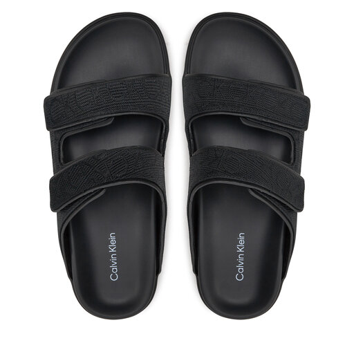 Шльопанці Calvin Klein Flat Adj Slide Mono Jacq HW0HW01955