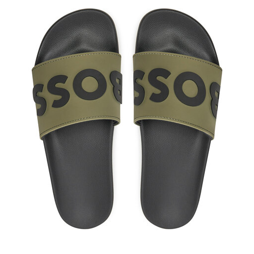 Pantoletten Boss Kirk Slid rblg N 50498241 Grün