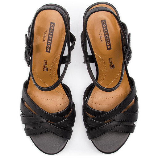 Sandales Clarks Adriel Wavy 261335754 Black Leather chaussures