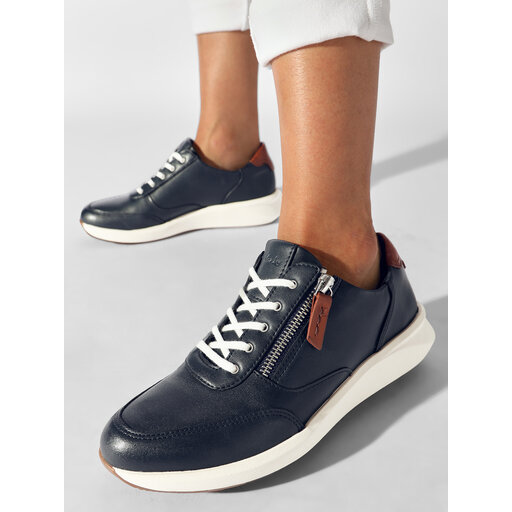 Zapatillas Clarks  Un Rio Zip Marino Mujer - Roger Garfoot