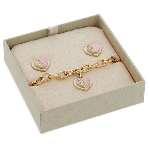 Parure bracelet et boucles d oreilles Guess Lovely Guess JUBS03 189JW YG chaussures
