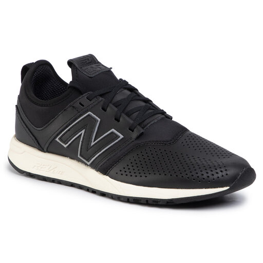 New balance 247 black leather clearance