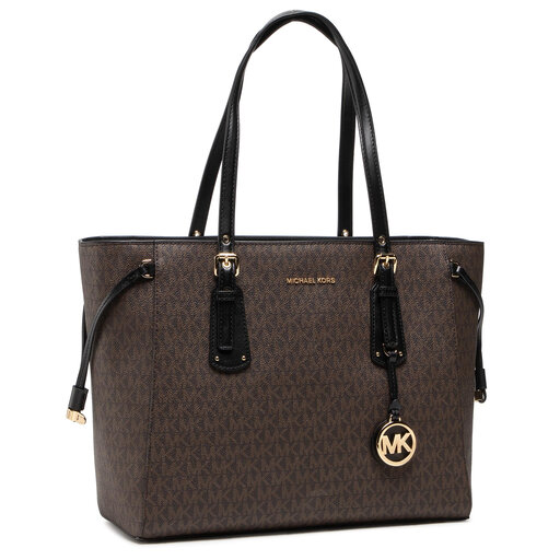 Handtasche MICHAEL Michael Kors Voyager 30F8GV6T2B Braun eschuhe
