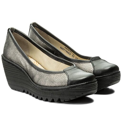 P buty Fly London Yerbfly P500775003 Ant. Silver Blk