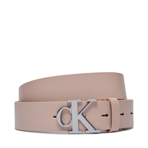 Ceinture femme Calvin Klein Jeans Round Mono Pl Lthr Belt 30Mm K60K611490 Rose chaussures