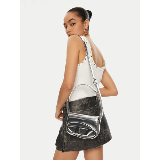 Handtasche Diesel X08396 PS202 H0535 Silberfarben