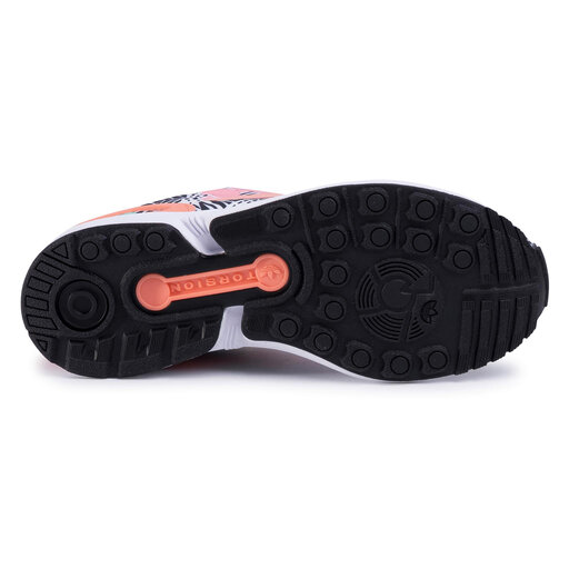 Sneakersy adidas Zx Flux J EG4116 Pomarańczowy | eobuwie.com.pl