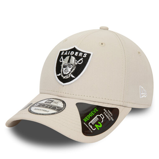 Gorra con visera New Era Repreve 940 Raiders 60435235 Écru