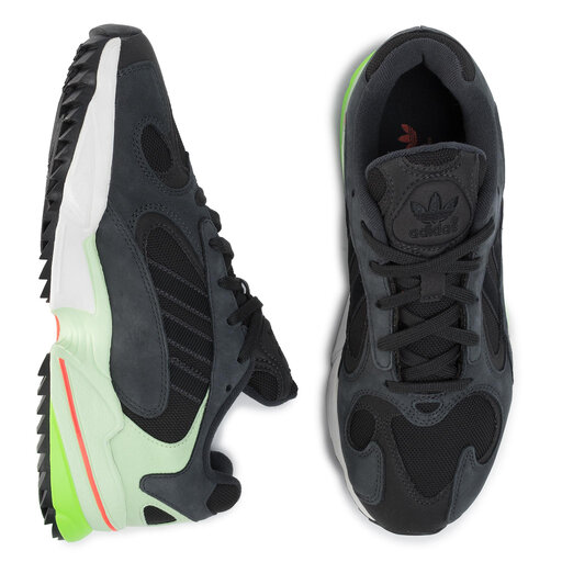 Glow Green Yung Black Green Adidas Yung-1 Trail Shoes Men's SZ