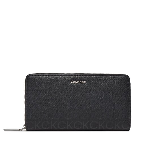 Cartera grande para mujer Calvin Klein Ck Must Za Wallet Xl Epi Mono K60K611869 Negro zapatos.es