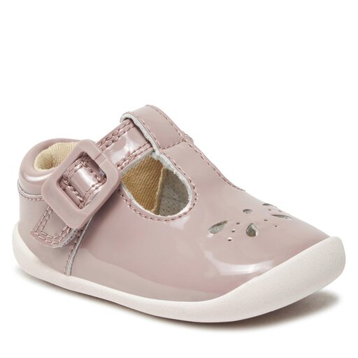 Clarks roamer go pink patent best sale