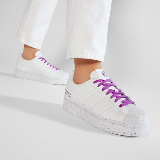 Adidas superstar bold on sale rosa