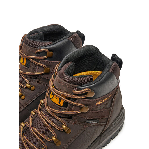 Botas De Trabajo Caterpillar Outline Slip-on Con Puntera De Acero - Marrón Para Hombre