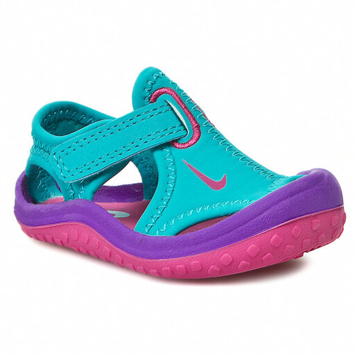 Sandały Nike 344993 300 Turbo Green/Pink/Violet | eobuwie.com.pl