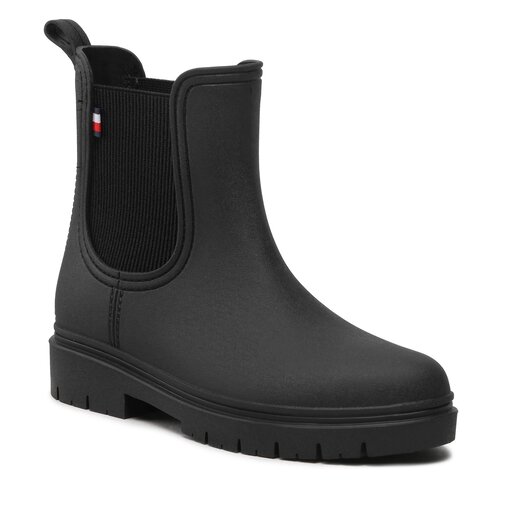 Boots Black Tommy Hilfiger Chelsea Boots Damen Sale Leather Otto