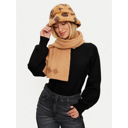 Sciarpa Guess Donna Beige Guess Foulard Sciarpa E Cappello Guess