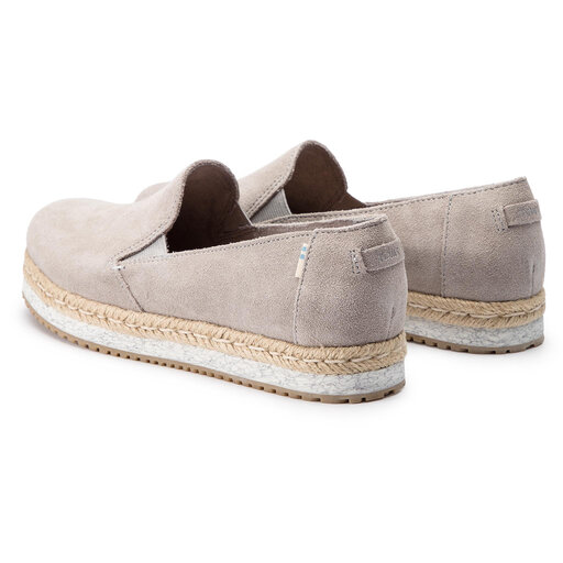 Drizzle grey suede women's top palma espadrilles