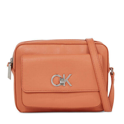 Borsetta Calvin Klein Re-Lock Camera Bag W/Flap K60K611083 Marrone