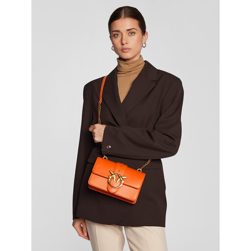 Handtasche Pinko Love Mini Icon Simply 15 Cl AI 22 23 PLTT 1P22TZ Y5H7 Orange eschuhe