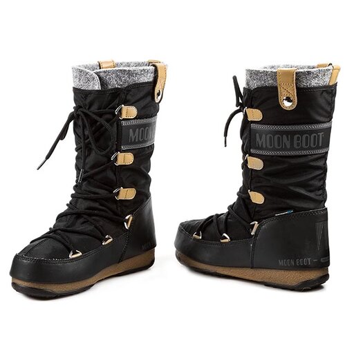 Moon boot 2025 monaco felt black