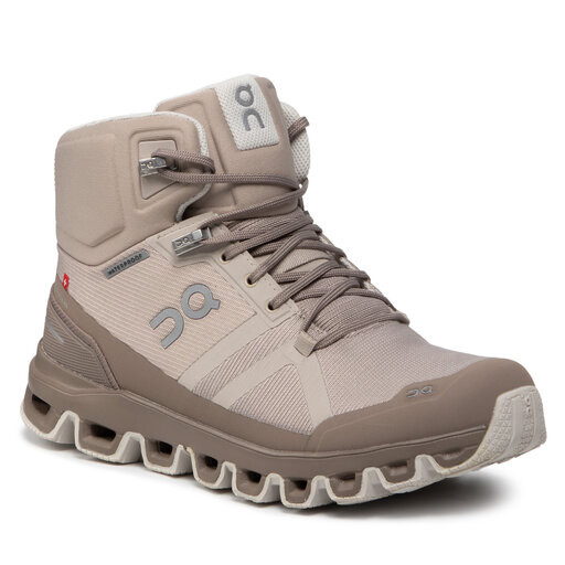 Trekkingschuhe On Cloudrock Waterproof 2399548 Beige | eschuhe.de