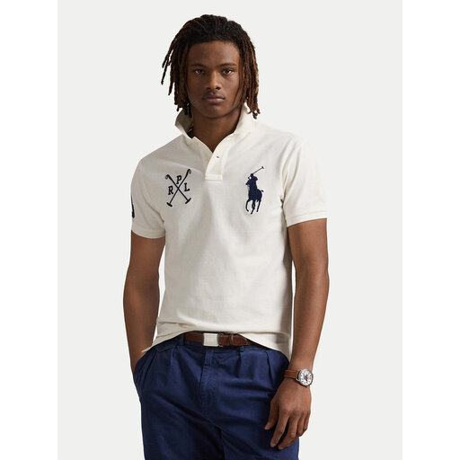 Polo Ralph Lauren Поло 710978082002 Білий Custom Slim Fit