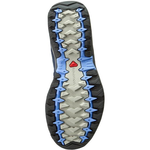 Trekkingschuhe Salomon Ellipse 2 Aero W 379206 20 W0 Titanium Deep Blue Petuna Blue eschuhe