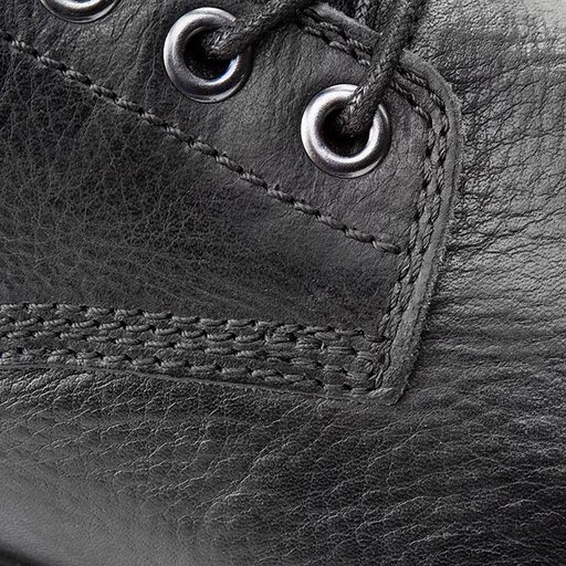 Schn rschuhe Clarks Faulkner Rise 261101517 Black Leather eschuhe