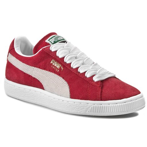 puma suede red white blue